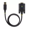 StarTech.com 2m USB na sériový adaptérový kábel, zachovanie COM, vymeniteľné skrutky/matice, USB-A na DB9 RS232, FTDI IC, ESD ochrana, Windows/macOS/Linux