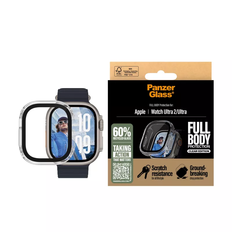 PanzerGlass ® puzdro Full Body transparentné Apple Watch Ultra 3 | Ultra 2 | Ultra | 49mm