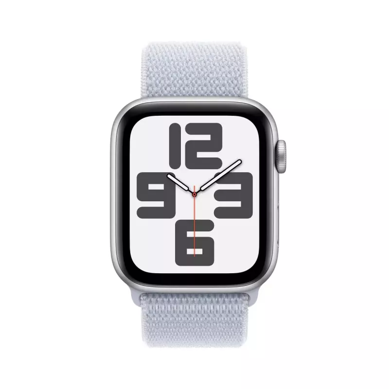 Smartwatch Apple Watch SE GPS + Cellular 44mm strieborné hliníkové puzdro Blue Cloud Sport Loop