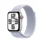 Smartwatch Apple Watch SE GPS + Cellular 44mm strieborné hliníkové puzdro Blue Cloud Sport Loop