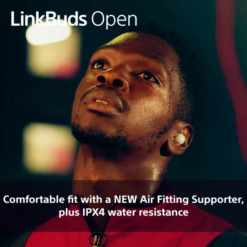 Bezdrôtová in-ear headset Sony LinkBuds Open WFL910W – Bluetooth, 20–20000 Hz, dosah 10 m, biela