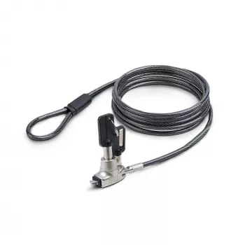 StarTech.com tenký Lock kompatibilný s Noble Wedge® Slot, 1,5 m bezpečnostný kábel, ochrana proti krádeži na stole pre laptop/notebook, nerozrezateľný oceľový kábel, kľúčový zámok