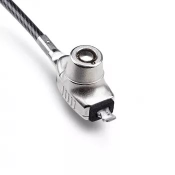 StarTech.com tenký Lock kompatibilný s Noble Wedge® Slot, 1,5 m bezpečnostný kábel, ochrana proti krádeži na stole pre laptop/notebook, nerozrezateľný oceľový kábel, kľúčový zámok
