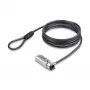 StarTech.com tenký Lock kompatibilný s Nano Slot, 6,6ft (2m) bezpečnostný kábel, ochrana proti krádeži na stole pre laptop/notebook, nerozrezateľný oceľový kábel, 4-miestny zámok