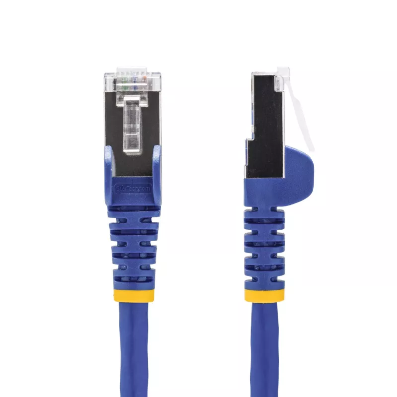 StarTech.com 2 m modrý CAT8 ethernetový kábel, RJ45 bez západky, 25G/40G, 2000 MHz, 100 W PoE++, S/FTP, 26AWG čistá holá meď, LSZH, tienený sieťový patch kábel s odľahčením ťahu, jednotlivo testovaný