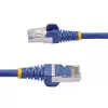 StarTech.com 50cm modrý CAT8 ethernetový kábel, RJ45 bez západky, 25G/40G, 2000 MHz, 100 W PoE++, S/FTP, 26AWG čistá holá medená lanka, LSZH, tienený sieťový patch kábel s odľahčením ťahu, jednotlivo testovaný