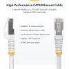 StarTech.com 50cm modrý CAT8 ethernetový kábel, RJ45 bez západky, 25G/40G, 2000 MHz, 100 W PoE++, S/FTP, 26AWG čistá holá medená lanka, LSZH, tienený sieťový patch kábel s odľahčením ťahu, jednotlivo testovaný