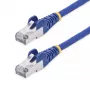 StarTech.com 1m modrý CAT8 ethernetový kábel, RJ45 bez západky, 25G/40G, 2000MHz, 100W PoE++, S/FTP, 26AWG čistý holý medený drôt, LSZH, tienený sieťový patch kábel s odľahčením ťahu, jednotlivo testovaný