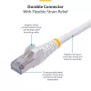 StarTech.com 1m modrý CAT8 ethernetový kábel, RJ45 bez západky, 25G/40G, 2000MHz, 100W PoE++, S/FTP, 26AWG čistý holý medený drôt, LSZH, tienený sieťový patch kábel s odľahčením ťahu, jednotlivo testovaný
