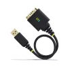 StarTech.com 1ft (30cm) USB na sériový adaptérový kábel, COM-retention, vymeniteľné matice/skrutky, USB-A na DB9 RS232, FTDI IC, ESD ochrana, Windows/macOS/Linux