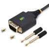 StarTech.com 1ft (30cm) USB na sériový adaptérový kábel, COM-retention, vymeniteľné matice/skrutky, USB-A na DB9 RS232, FTDI IC, ESD ochrana, Windows/macOS/Linux