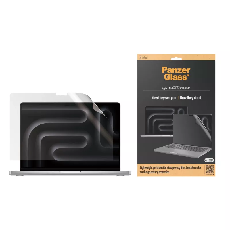Ochranná fólia displeja PanzerGlass Dual Privacy MacBook Pro 16 palcov M1 M2 M3 M4 transparentná