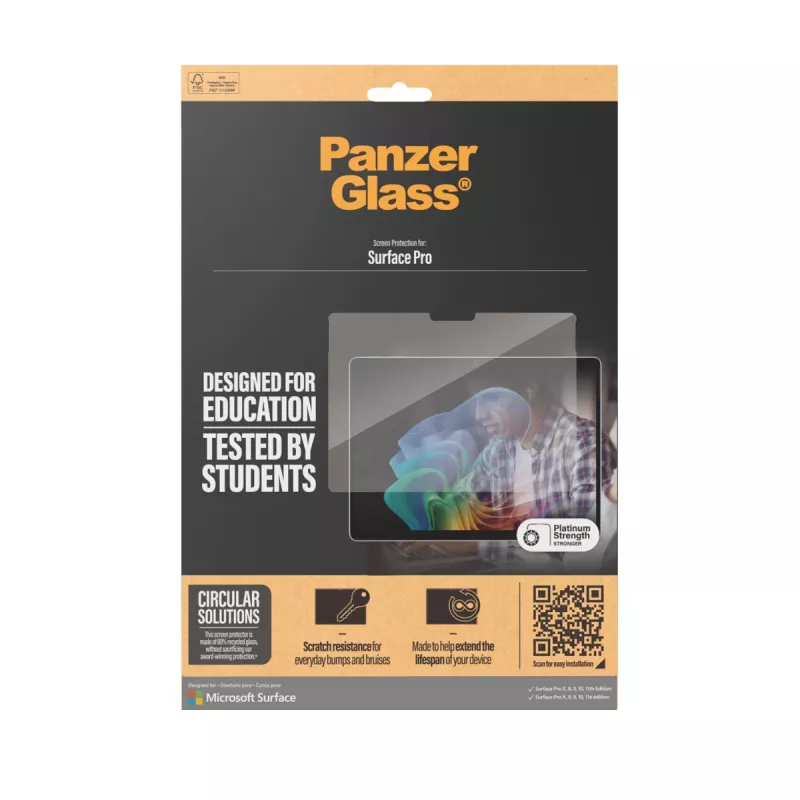 PanzerGlass® ochrana displeja Microsoft Surface Pro X | Pro 8 | Pro 9 | Pro 10 | Pro 11 | Ultra-Wide Fit