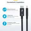 StarTech.com 1,5ft (50cm) Thunderbolt 5 kábel, 80Gbit/s/do 120Gbit/s, 240W PD, 8K 60Hz, certifikovaný Thunderbolt kábel - kompatibilný s Thunderbolt 4/USB4/USB-C