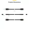 StarTech.com 1,5ft (50cm) Thunderbolt 5 kábel, 80Gbit/s/do 120Gbit/s, 240W PD, 8K 60Hz, certifikovaný Thunderbolt kábel - kompatibilný s Thunderbolt 4/USB4/USB-C
