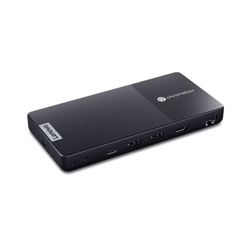 Mini PC Lenovo Chromebox Micro — Intel Celeron N4500, 1,1–2,8 GHz, 8 GB LPDDR4x, 32 GB eMMC, ChromeOS, čierny