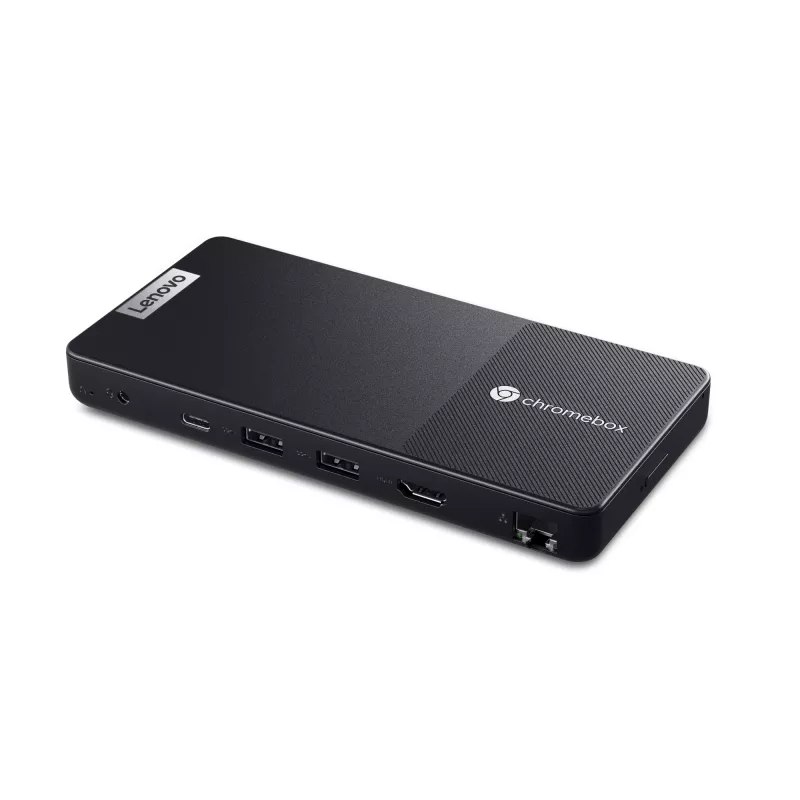 Mini PC Lenovo Chromebox Micro — Intel Celeron N4500, 1,1–2,8 GHz, 8 GB LPDDR4x, 32 GB eMMC, ChromeOS, čierny