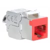 Sieťový kábel Intellinet 791311 Keystone modul plochý červený RJ-45