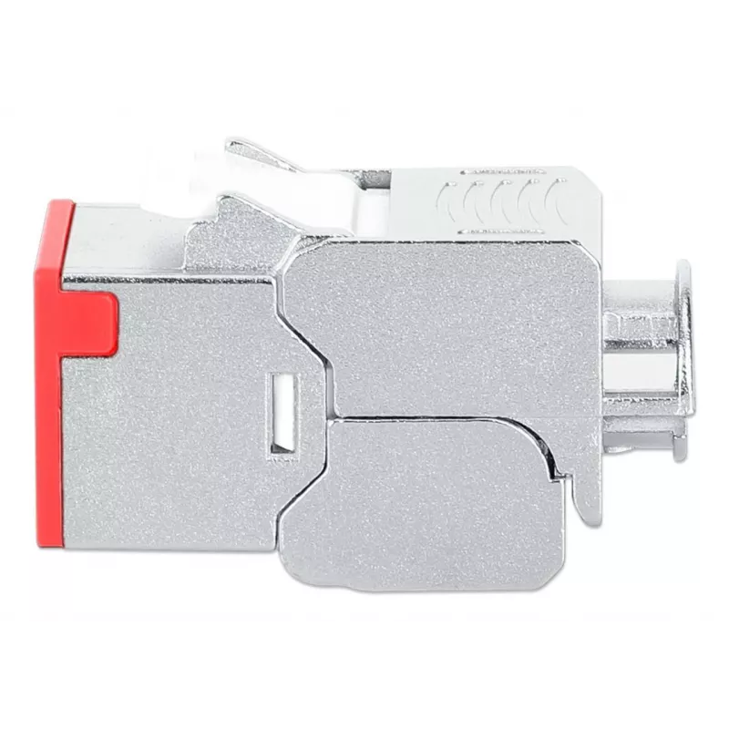 Sieťový kábel Intellinet 791311 Keystone modul plochý červený RJ-45