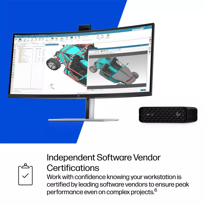 HP Z2 Mini G1i A40LQET pracovná stanica AI, Intel Core Ultra 9 285K, 64 GB RAM, 1 TB SSD, NVIDIA RTX 2000 Ada 16 GB, Wi-Fi 7, Windows 11 Pro