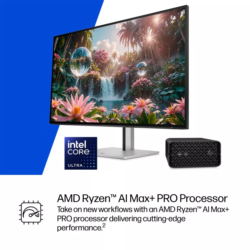 HP Z2 Mini G1a A40MYET Mini PC, AMD Ryzen AI Max+ PRO 395, 64GB LPDDR5X, 2TB SSD, Windows 11 Pro