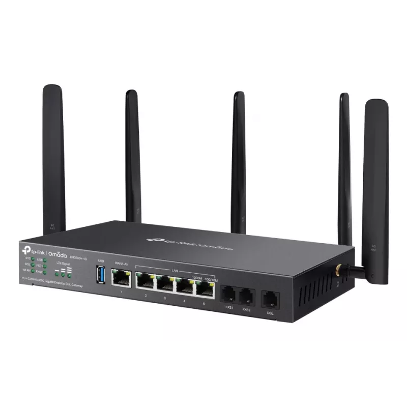 TP-Link Omada DR3650V-4G bezdrôtový router Gigabit Ethernet dual-band (2,4 GHz / 5 GHz) čierny