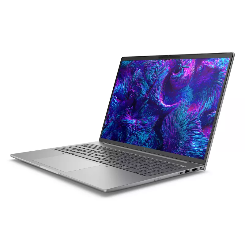 HP ZBook 8 G1i 16 A3ZU1ET mobilná pracovná stanica, Intel Core Ultra 7 265H vPro, 16 palcov WQUXGA (3840x2400) IPS 500 nitov, 64 GB RAM, 2 TB SSD, NVIDIA RTX 500 Ada, Wi-Fi 7, Windows 11 Pro, sivá