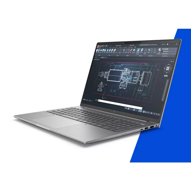HP ZBook 8 G1i 16 A3ZU2ET mobilná pracovná stanica, Intel Core Ultra 7 255H, 16 palcov 2.5K (2560x1600) IPS, 32 GB RAM, 1 TB SSD, NVIDIA RTX 500 Ada, Wi-Fi 7, Windows 11 Pro, nemecká klávesnica QWERTZ, Meteor Silver