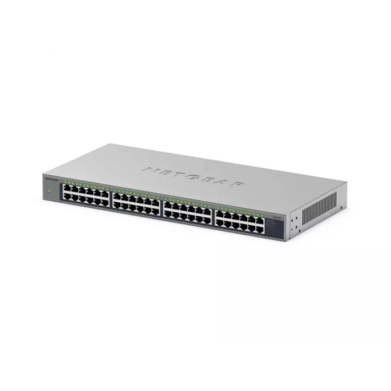 NETGEAR GS748 nemanaged Gigabit Ethernet (10/100/1000) sivá