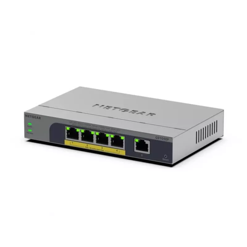 NETGEAR GS105EP nemanaged Gigabit Ethernet (10/100/1000) Power over Ethernet (PoE) sivá