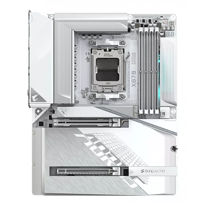 Základná doska GIGABYTE X870 AORUS STEALTH ICE, AMD AM5, ATX