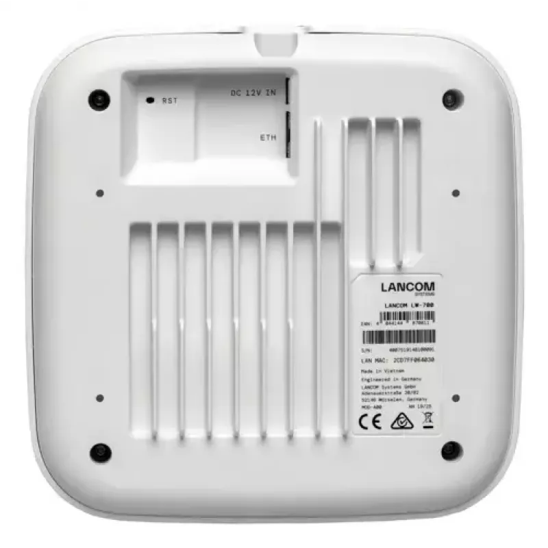 Bezdrôtový prístupový bod Lancom LANCOM LW-700 — dualband 2,4/5 GHz, PoE, 2,5 Gbps Ethernet, zabezpečenie AES/TKIP/WEP