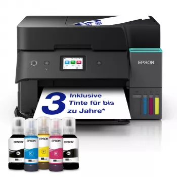 Multifunkčná atramentová tlačiareň Epson EcoTank ET-4950 — farebná, A4, 4800x1200 dpi, 35 ppm, WLAN, Ethernet, duplex, čierna