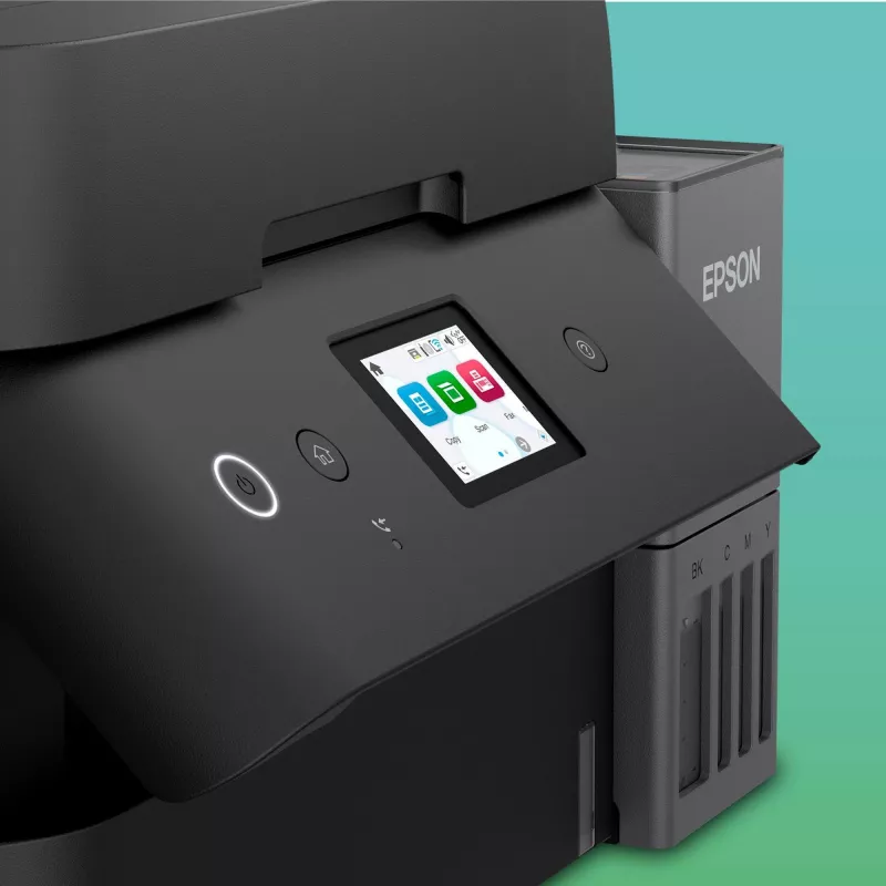 Multifunkčná atramentová tlačiareň Epson EcoTank ET-4950 — farebná, A4, 4800x1200 dpi, 35 ppm, WLAN, Ethernet, duplex, čierna