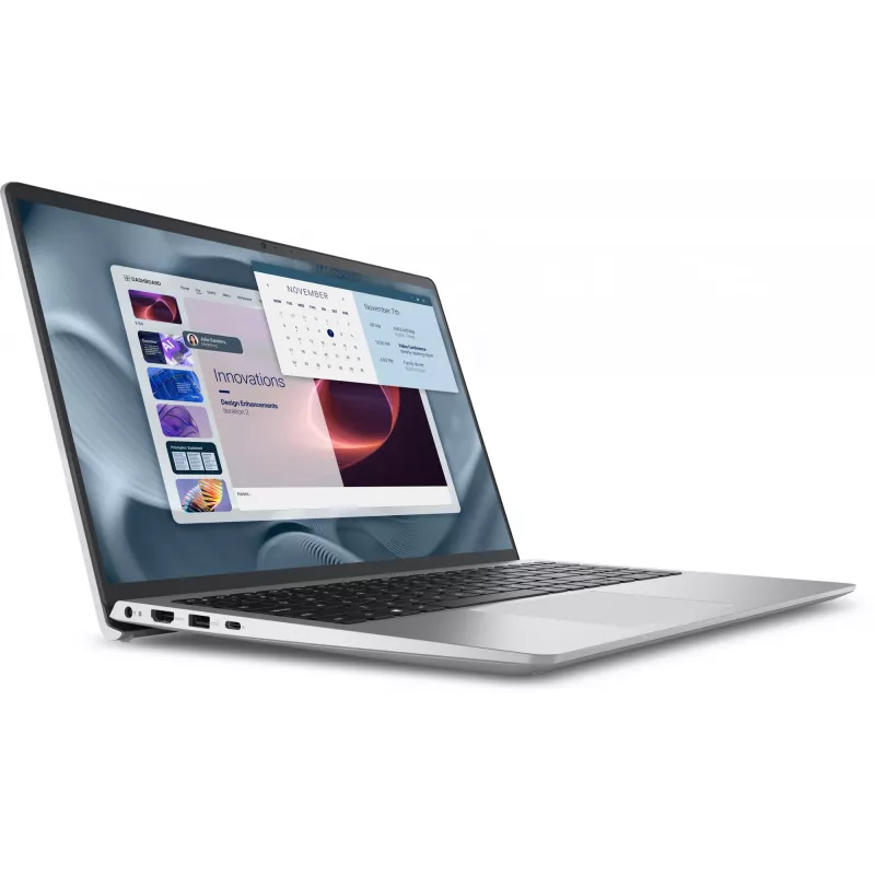 Dell Pro 15 Essential PV15250 notebook, Intel Core i7-1355U, 15,6 palca Full HD 1920 x 1080 IPS 120 Hz, 16 GB DDR5, 512 GB SSD NVMe, Intel Iris Xe Graphics, Wi-Fi 6, Windows 11 Pro, strieborný