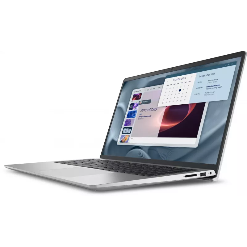 Dell Pro 15 Essential PV15250 notebook, Intel Core i7-1355U, 15,6 palca Full HD 1920 x 1080 IPS 120 Hz, 16 GB DDR5, 512 GB SSD NVMe, Intel Iris Xe Graphics, Wi-Fi 6, Windows 11 Pro, strieborný