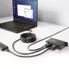 StarTech.com 5G4AINDRM-USB-A-HUB rozbočovač USB 3.2 Gen 1 (3.1 Gen 1) Type-B 5000 Mbit/s čierny