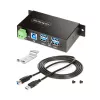 StarTech.com 5G4AINDRM-USB-A-HUB rozbočovač USB 3.2 Gen 1 (3.1 Gen 1) Type-B 5000 Mbit/s čierny