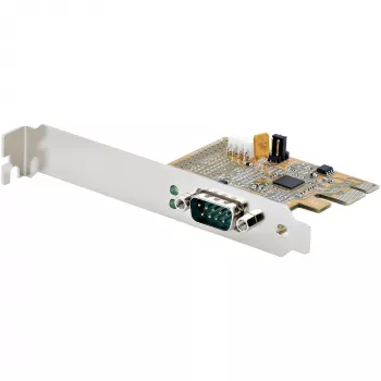 StarTech.com PCI Express sériová karta, PCIe na RS232 (DB9) sériová rozširujúca karta, PC sériová karta s 16C1050 UART, štandardné alebo low-profile držiaky, COM retention, Windows & Linux