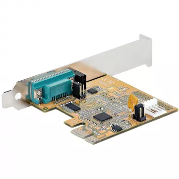 StarTech.com PCI Express sériová karta, PCIe na RS232 (DB9) sériová rozširujúca karta, PC sériová karta s 16C1050 UART, štandardné alebo low-profile držiaky, COM retention, Windows & Linux