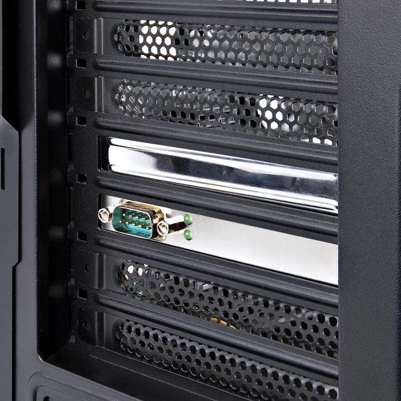 StarTech.com PCI Express sériová karta, PCIe na RS232 (DB9) sériová rozširujúca karta, PC sériová karta s 16C1050 UART, štandardné alebo low-profile držiaky, COM retention, Windows & Linux