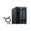 QNAP 2 Bay USB Type-C Direct Attached Storage s hardvérovým RAID | TR-002 | Micro | 6 GB | čierna