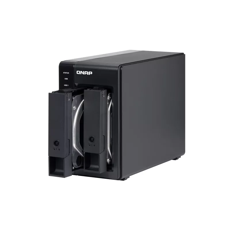QNAP 2 Bay USB Type-C Direct Attached Storage s hardvérovým RAID | TR-002 | Micro | 6 GB | čierna