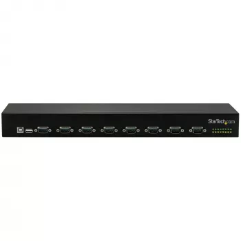 StarTech.com 8-portový USB na sériový adaptérový hub, USB 2.0, sériový, čierny, hliník, 36 W, 100 - 240 V