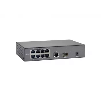 LevelOne 10-portový Fast Ethernet PoE switch, 1 x Gigabit RJ45, 1 x Gigabit SFP, 8 PoE výstupov, 120 W