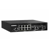 QNAP QSW-M2108R-2C spravovateľný prepínač L2, 8 x 2,5GbE + 2 x 10GbE SFP+/RJ-45 combo, polovičná šírka, montovateľný do racku