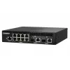 QNAP QSW-M2108R-2C spravovateľný prepínač L2, 8 x 2,5GbE + 2 x 10GbE SFP+/RJ-45 combo, polovičná šírka, montovateľný do racku