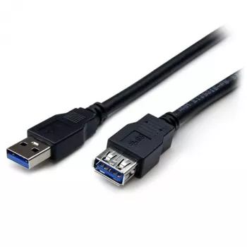 StarTech.com 2m čierny SuperSpeed USB 3.0 predlžovací kábel A na A – M/F