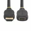 StarTech.com 1m HDMI 2.0 predlžovací kábel, High Speed HDMI portsaver kábel, 4K 60Hz, HDMI konektor samec na konektor samica predlžovací adaptér kábel, HDMI predlžovací kábel, M/W