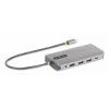 StarTech.com USB-C trojmonitorový multiport adaptér, duálny 4K 60 Hz + 4K 30 Hz HDMI & DisplayPort, 4-portový USB hub, 100 W PD Pass-Through, GbE, SD/MicroSD čítačka kariet